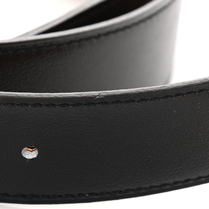 Hermes Box Togo 32mm Au Carre H Belt 95 Black Gold 6 of 7