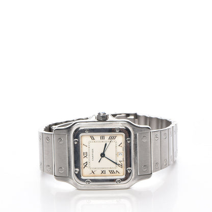 Cartier Stainless Steel 29mm Santos De Galbee Quartz Watch 3 of 8