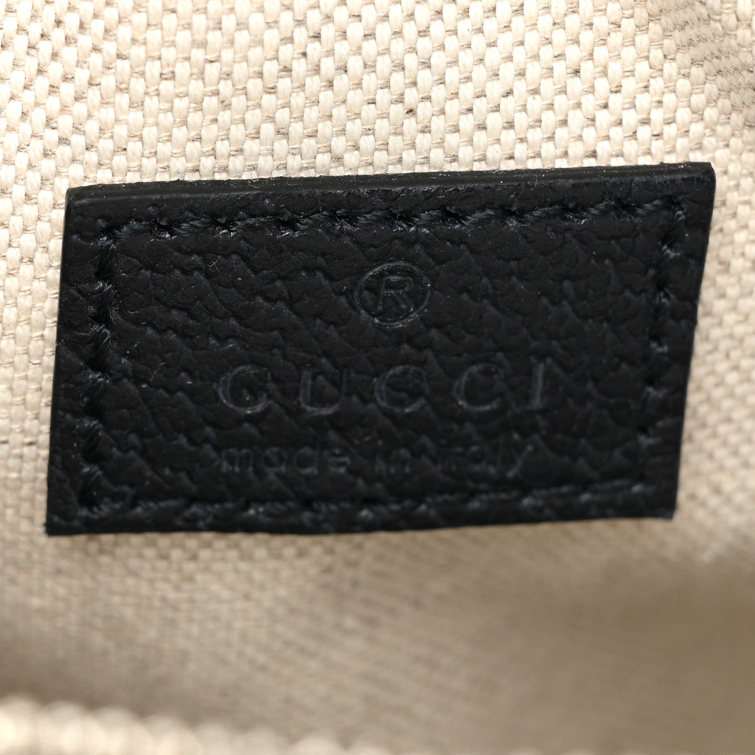 Gucci GG Supreme Monogram Textured Calfskin Web Mini Ophidia Messenger Beige Blue 6 of 14