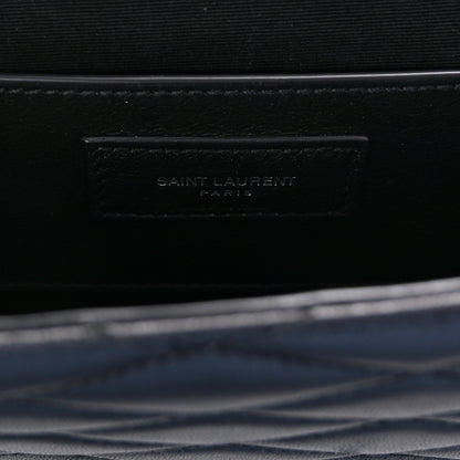 Saint Laurent Lambskin Quilted Kate Clutch Black 6 of 7