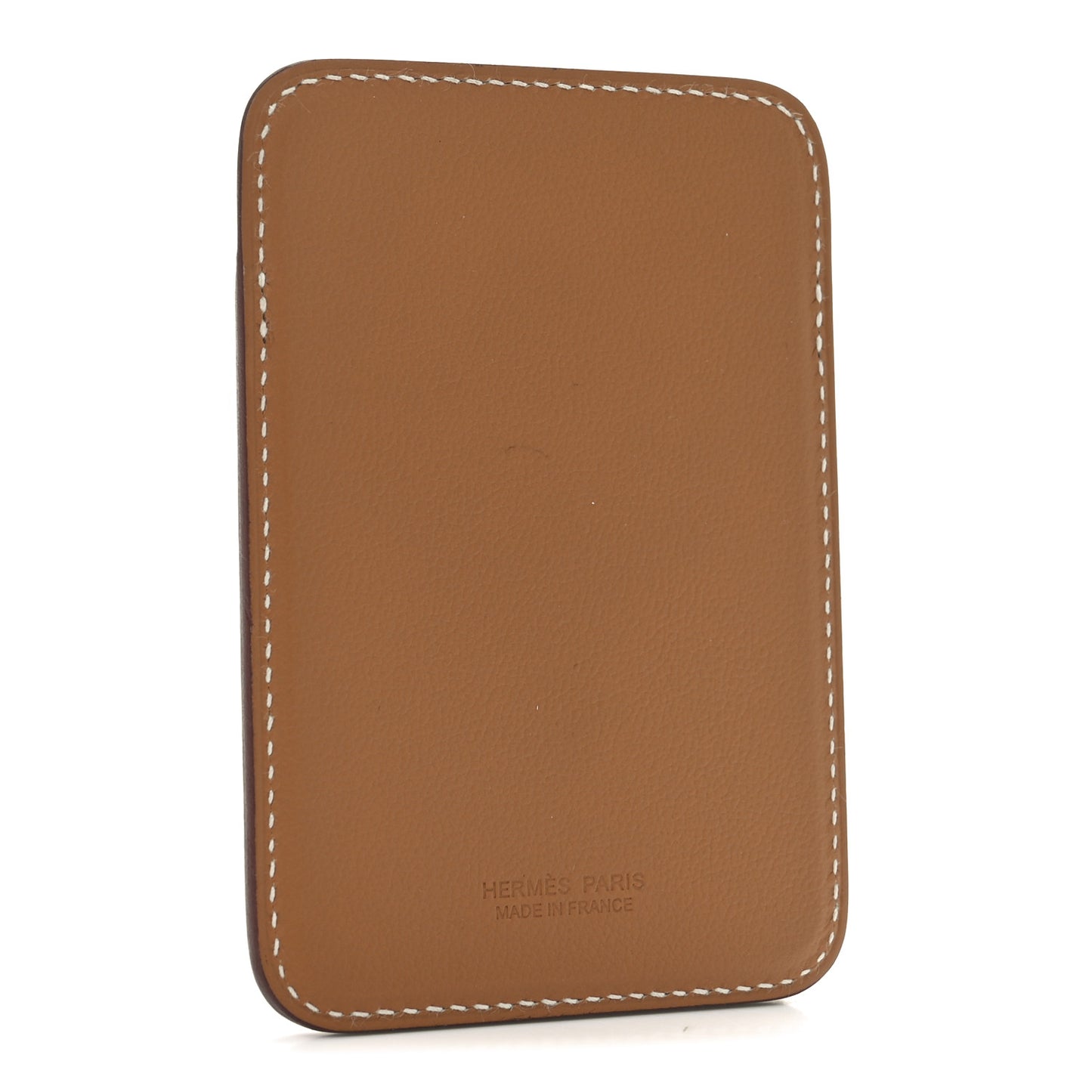 Swift Stitched Faubourg MagSafe Card Holder Gold Bleu De France Orange
