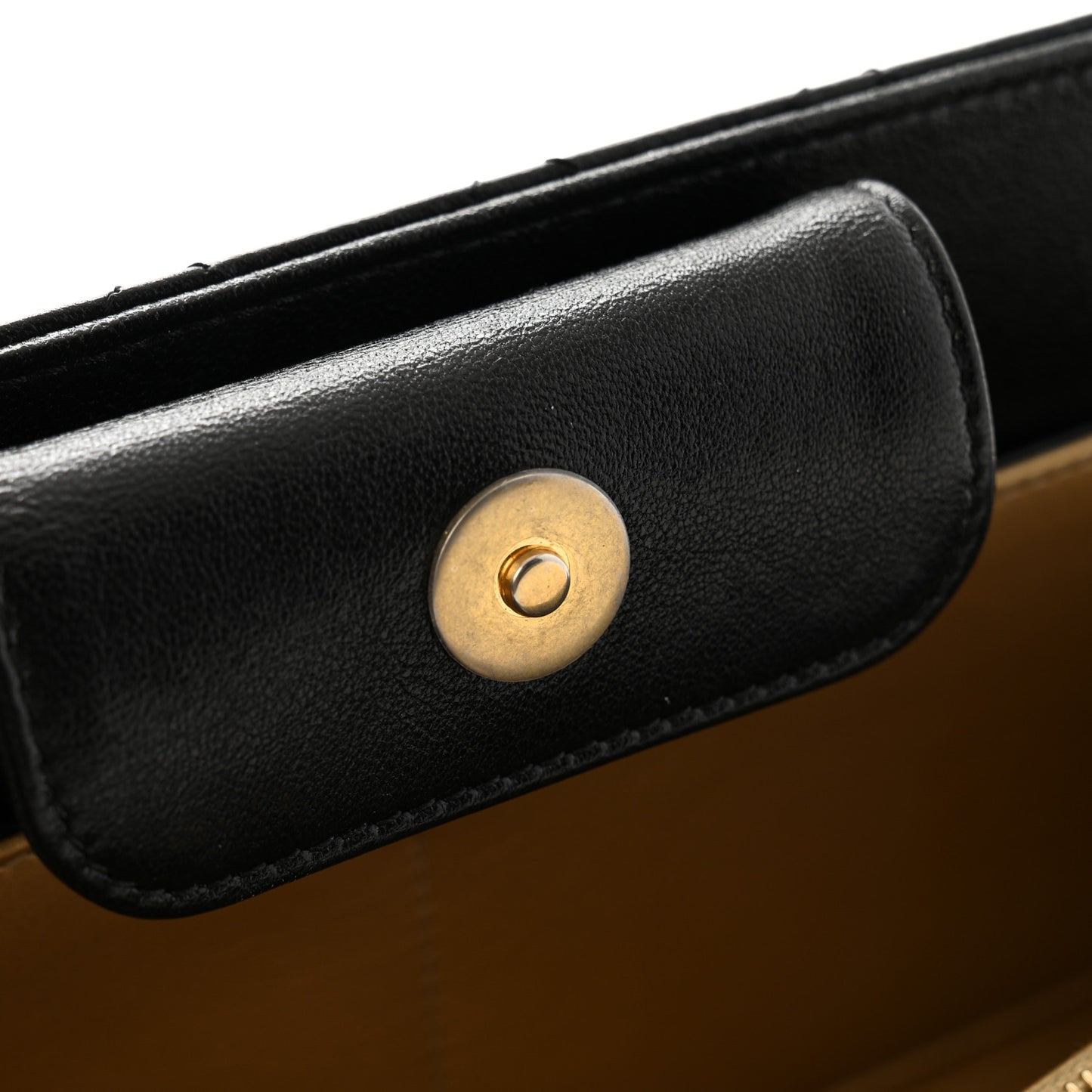 Lambskin Quilted Coco Midnight Clutch  Black