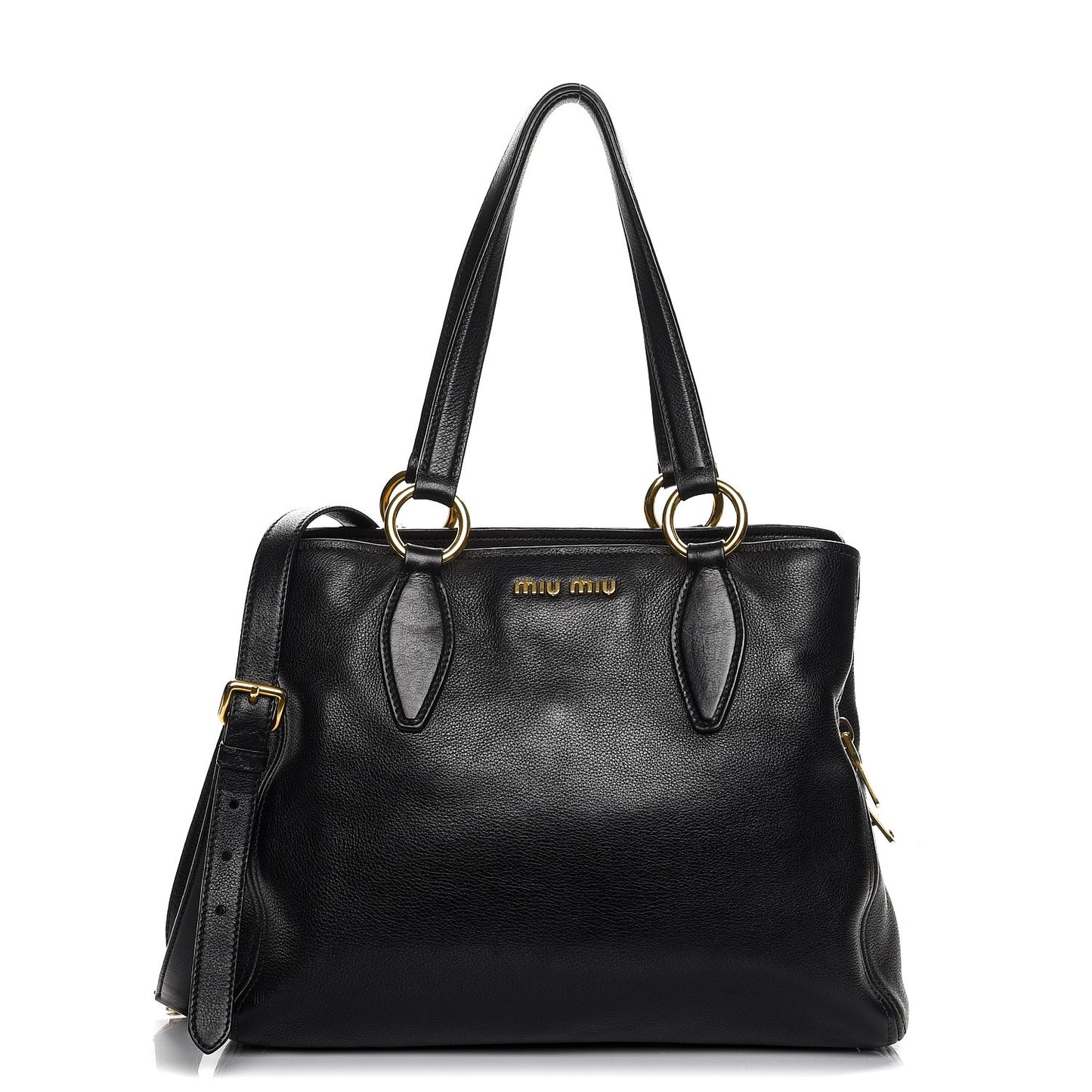 Vitello Daino Tote Nero Black