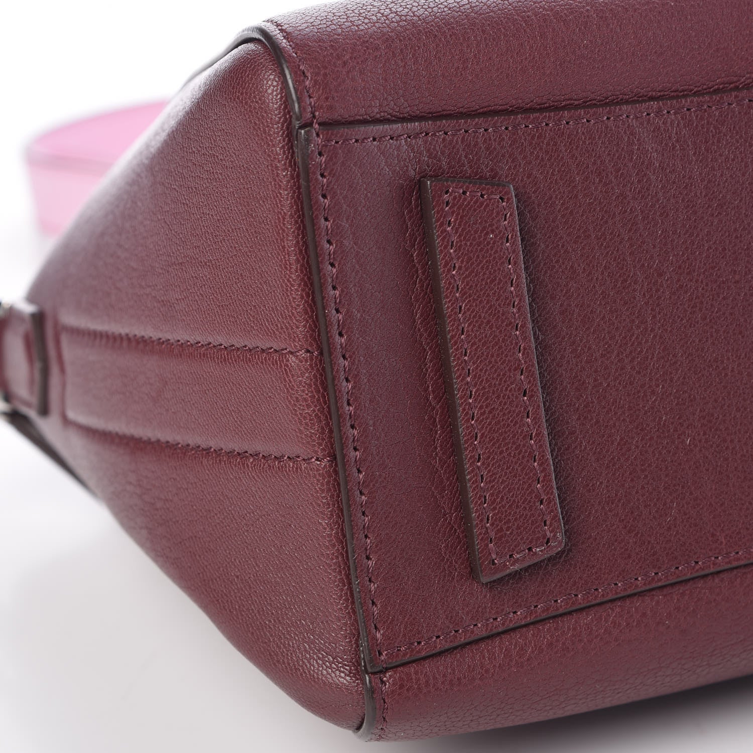 Givenchy Sugar Goatskin Mini Tri-Color Antigona Burgundy Pink White 9 of 10