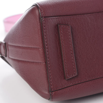 Givenchy Sugar Goatskin Mini Tri-Color Antigona Burgundy Pink White 9 of 10