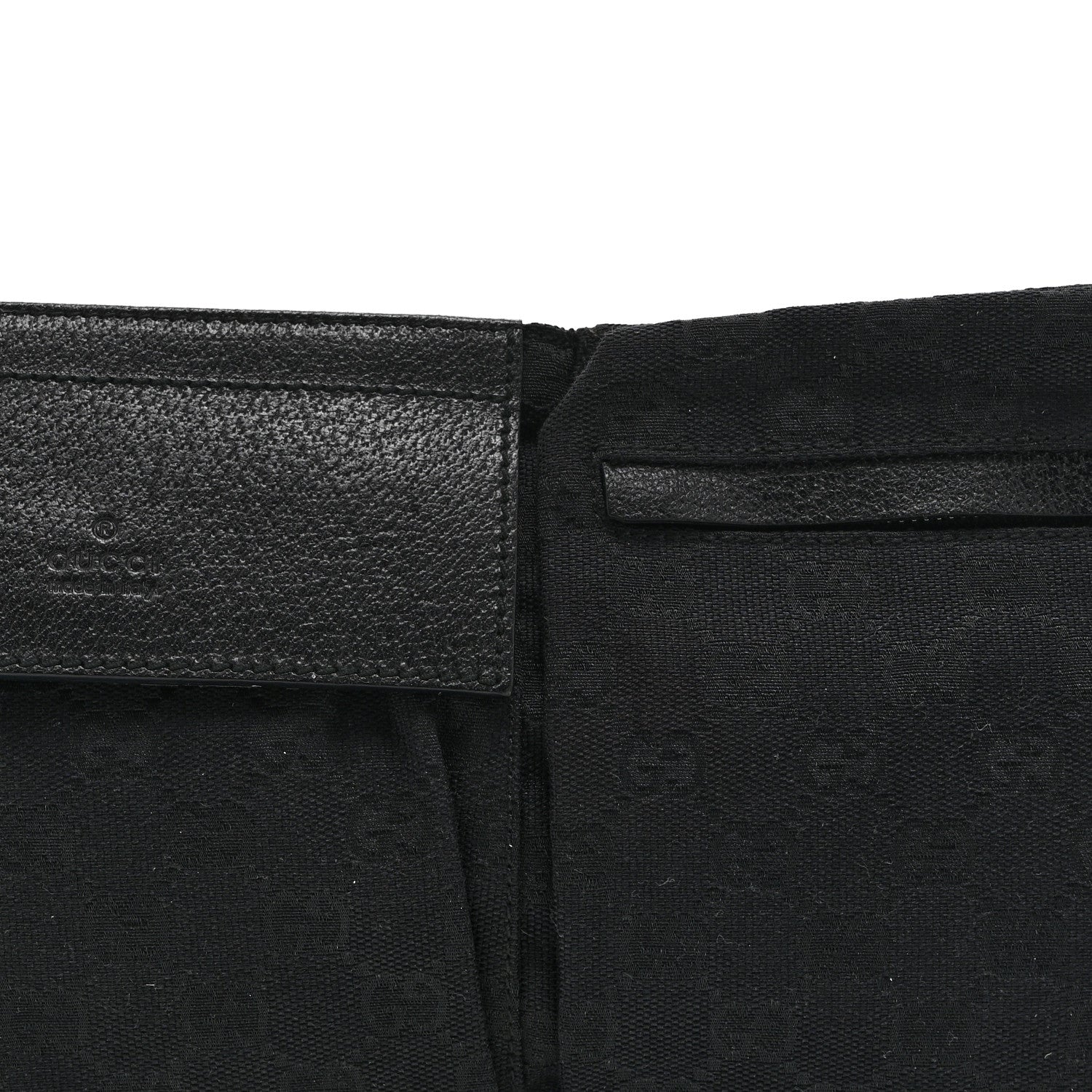 Gucci GG Monogram Double Pocket Belt Bag Black 8 of 10