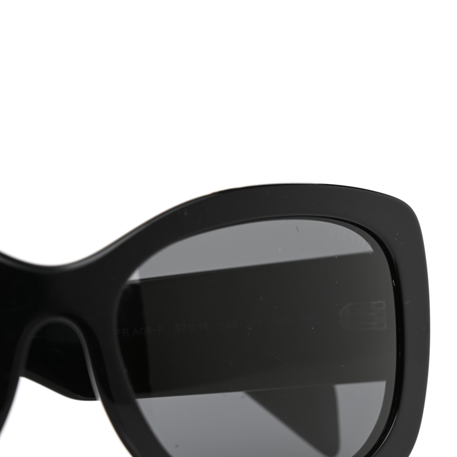 Prada Acetate Sunglasses SPR A08-F Black 1682773 – FASHIONPHILE