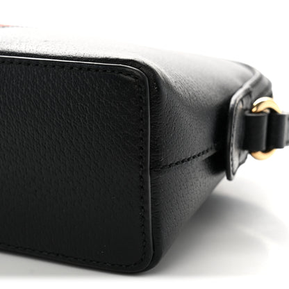 Gucci Calfskin GG Web Small Ophidia Dome Shoulder Bag Black 10 of 12