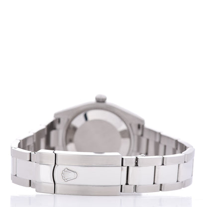 Rolex Stainless Steel 18K White Gold Diamond Black Mother of Pearl 31mm Oyster Perpetual Datejust Watch 178274 4 of 6