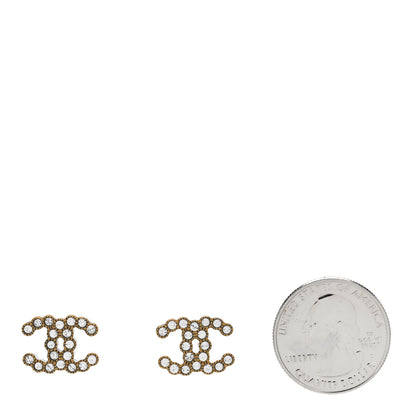 Chanel Crystal City Of Lights CC Earrings Gold 2 of 4