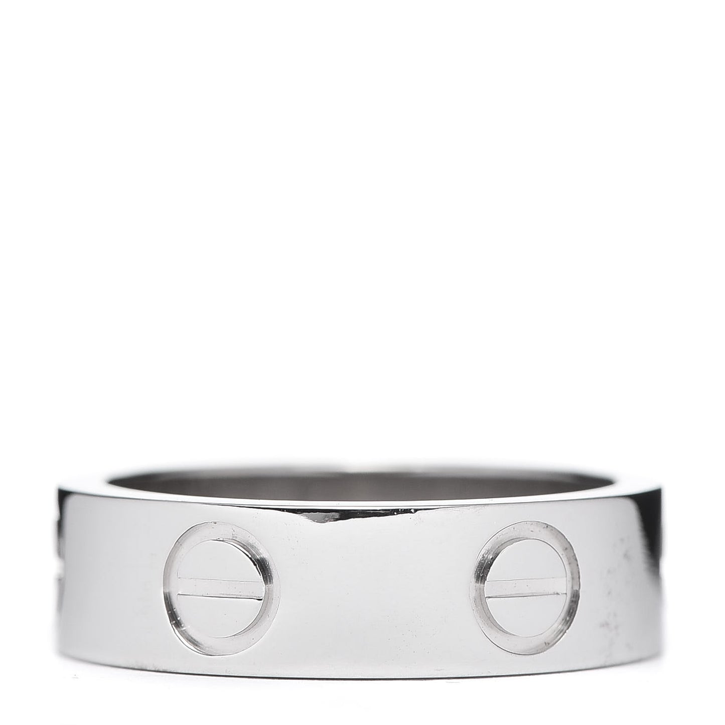 18K White Gold 5.5mm LOVE Ring 49 4.75