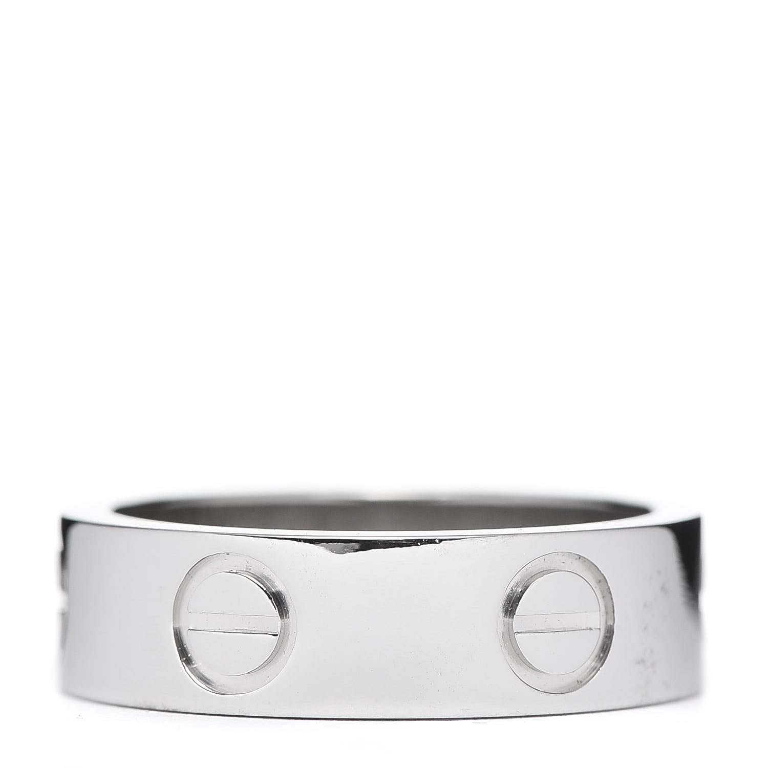 Cartier 18K White Gold 5.5mm LOVE Ring 49 4.75 3 of 5