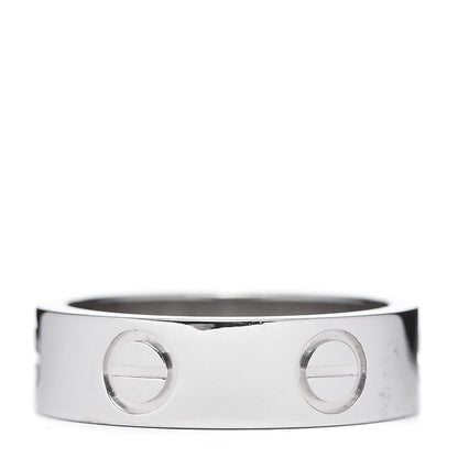 Cartier 18K White Gold 5.5mm LOVE Ring 49 4.75 3 of 5