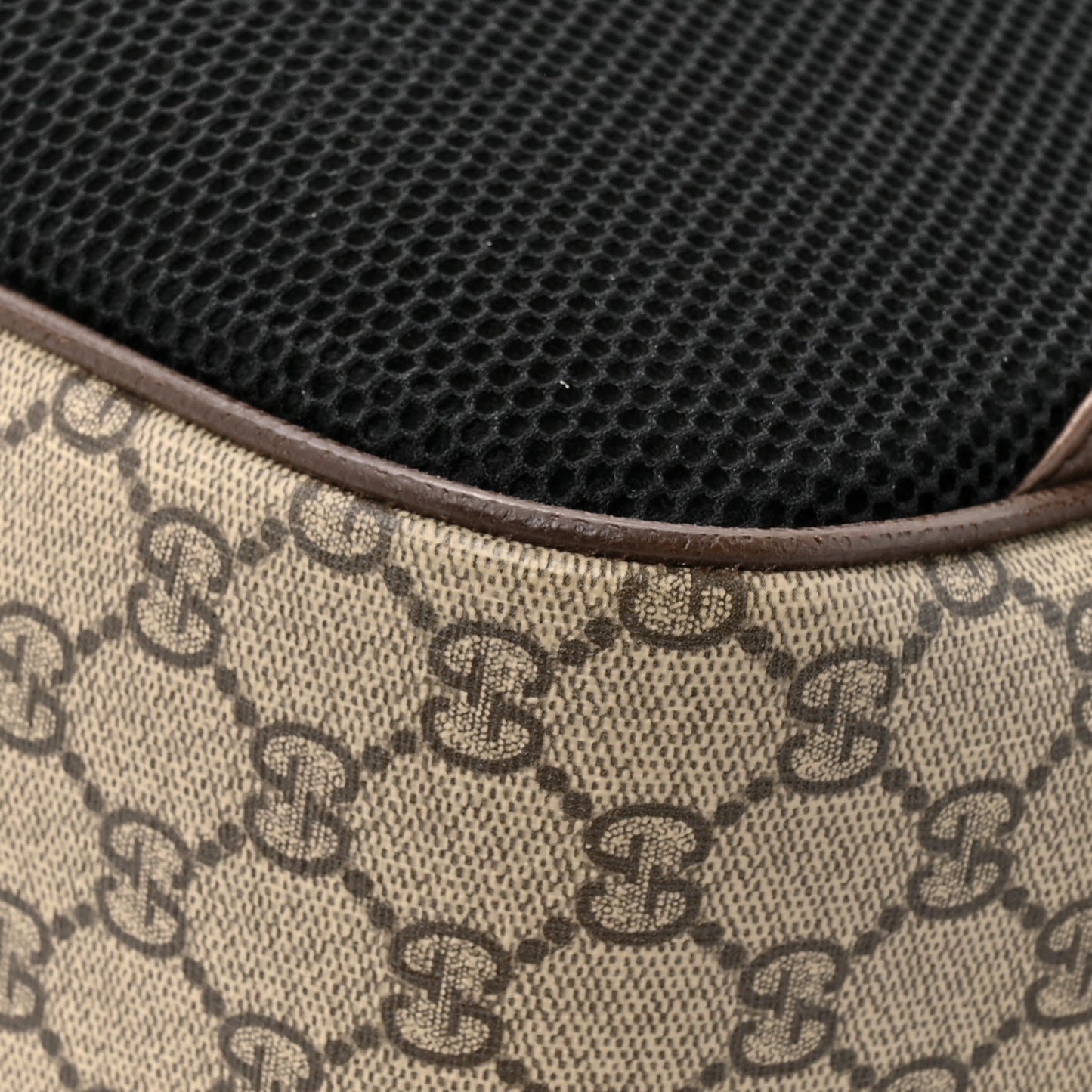 GG Supreme Monogram Medium Ophidia Day Backpack Brown