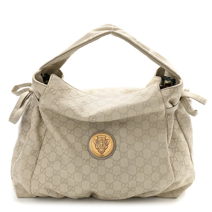 Gucci Guccissima Medium Hysteria Tote Ivory 1 of 12