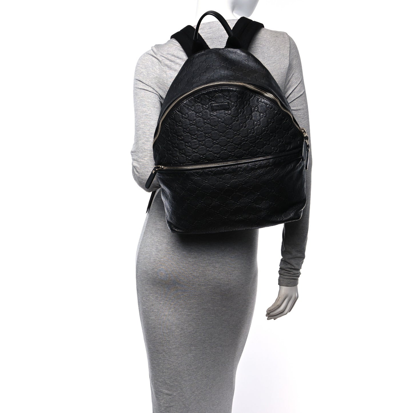 Guccissima Medium Classic Backpack Black