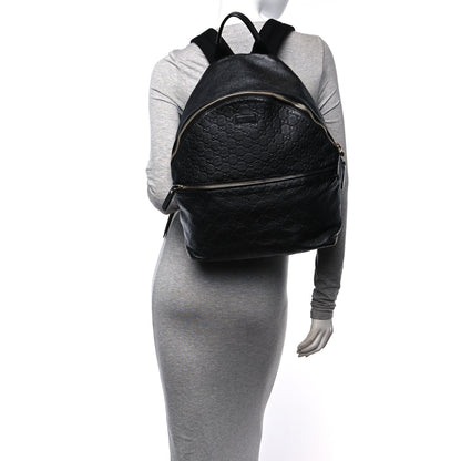 Gucci Guccissima Medium Classic Backpack Black 2 of 11