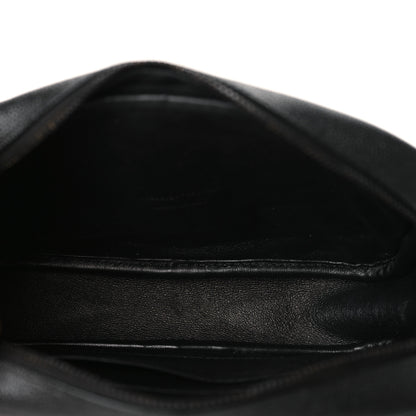 Saint Laurent Grain De Poudre Matelasse Monochrome Monogram Mini Lou Camera Bag Black 6 of 12