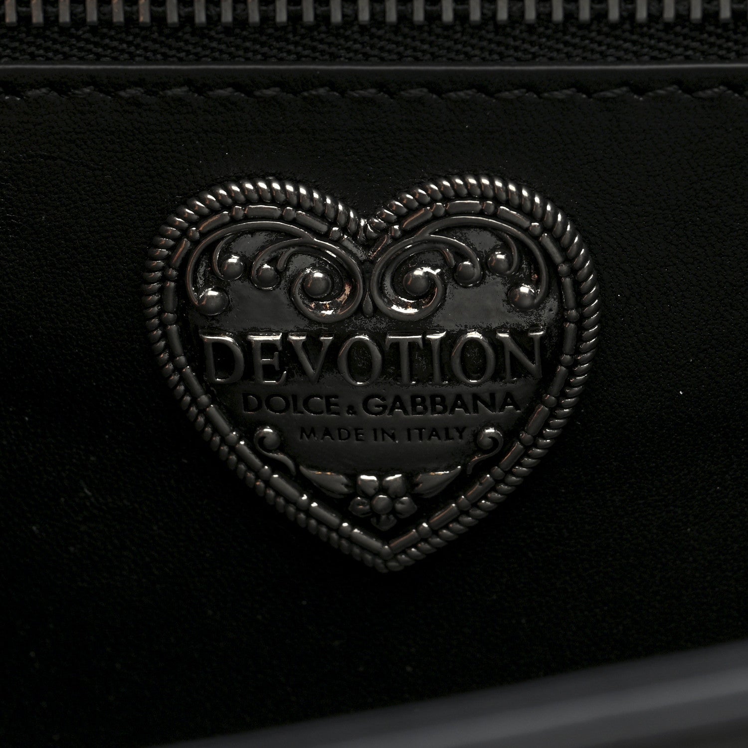 Dolce & Gabbana Nappa Medium Devotion Crossbody Bag Black 5 of 9