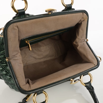 Marc Jacobs Calfskin Quilted Stam Green 5 of 9