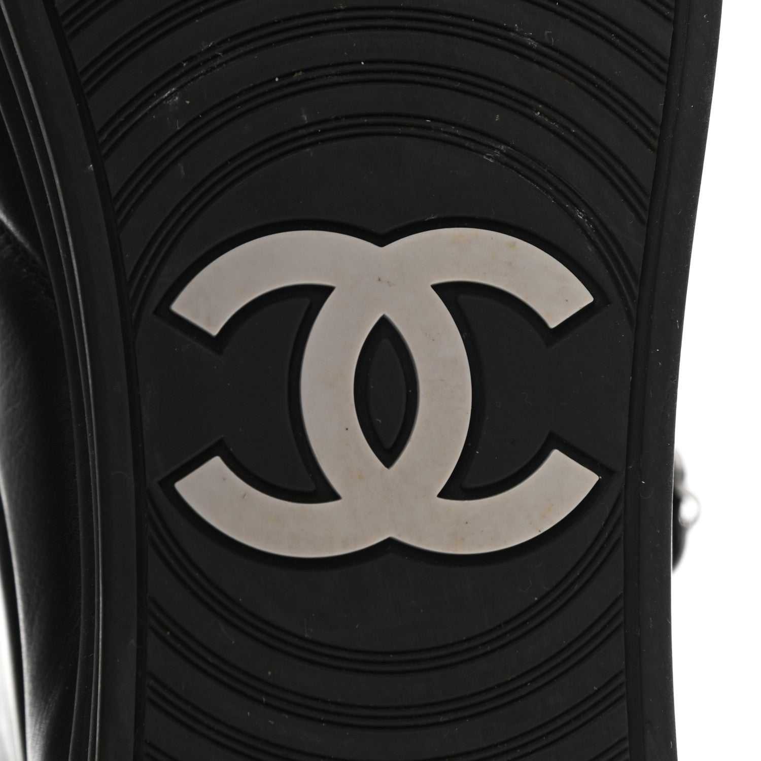 Chanel Lambskin Zipped Chain CC Sneakers 40.5 Black 6 of 10