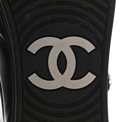 Chanel Lambskin Zipped Chain CC Sneakers 40.5 Black 6 of 10