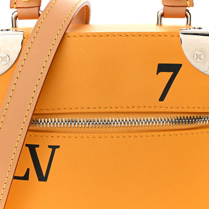 Louis Vuitton Calfskin N°7 Vertical Box Trunk Yellow 7 of 9