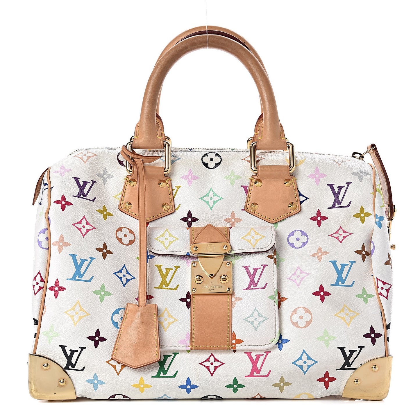 Monogram Multicolor Speedy 30 White