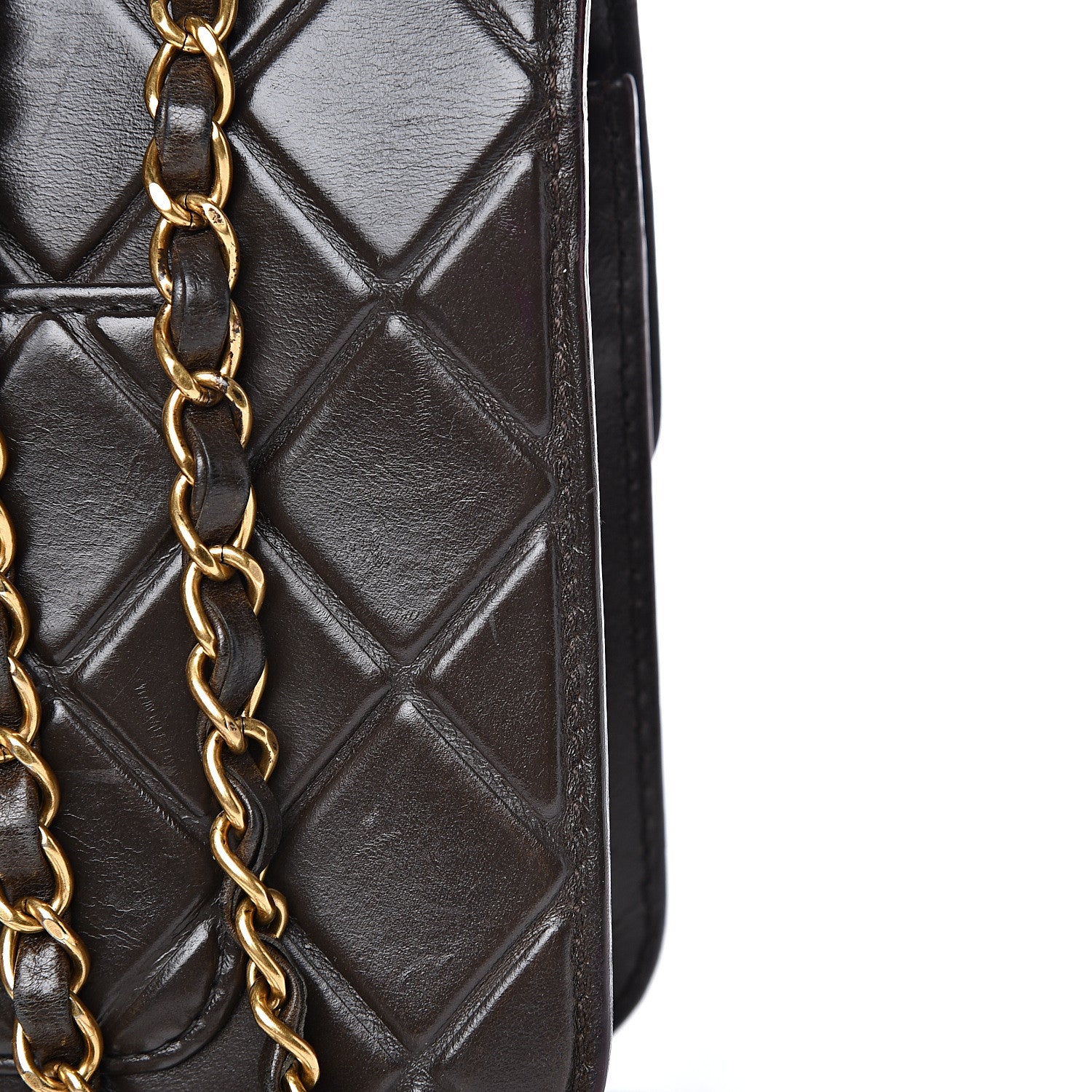 Chanel Calfskin Embossed Medium Flap Brown 20 of 20