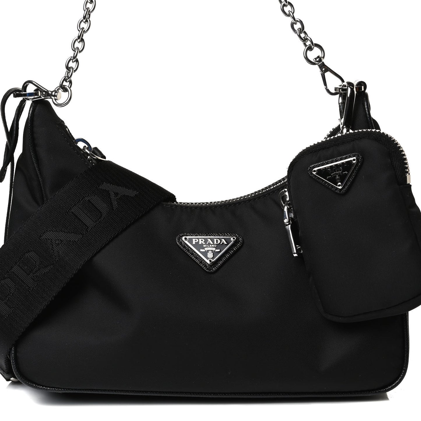 Nylon Re-Edition 2005 Shoulder Bag Black