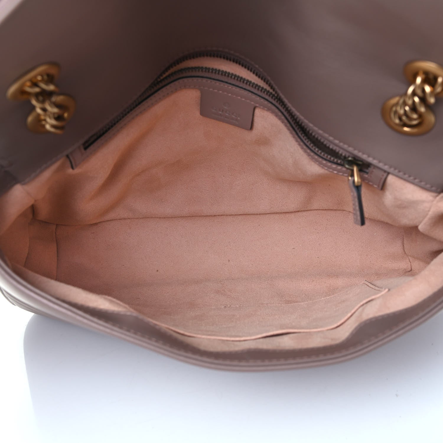 Gucci Calfskin Matelasse Medium GG Marmont Shoulder Bag Porcelain Rose 4 of 4