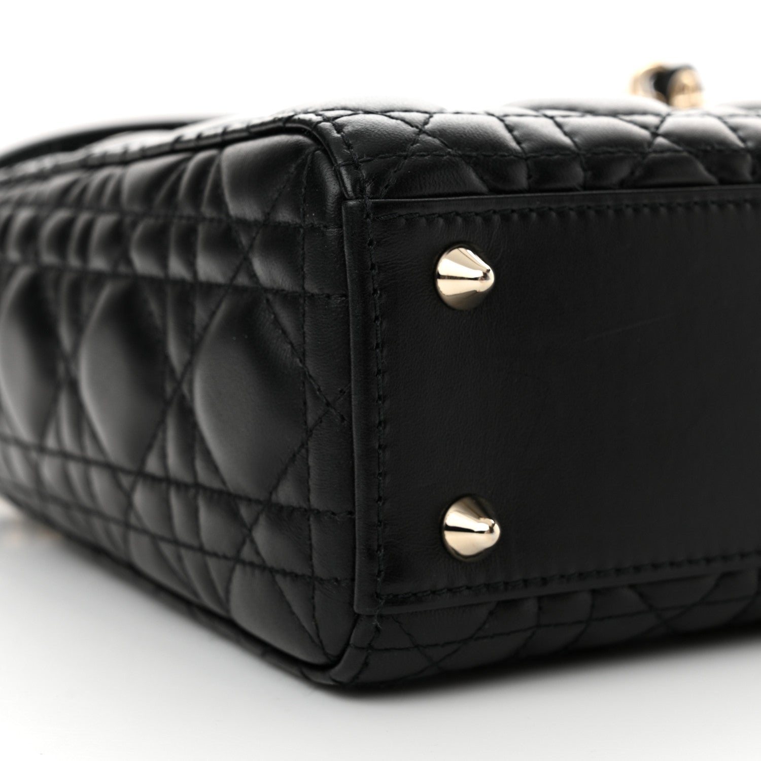 Christian Dior Lambskin Cannage Small My ABCDior Lady Dior Black 9 of 12