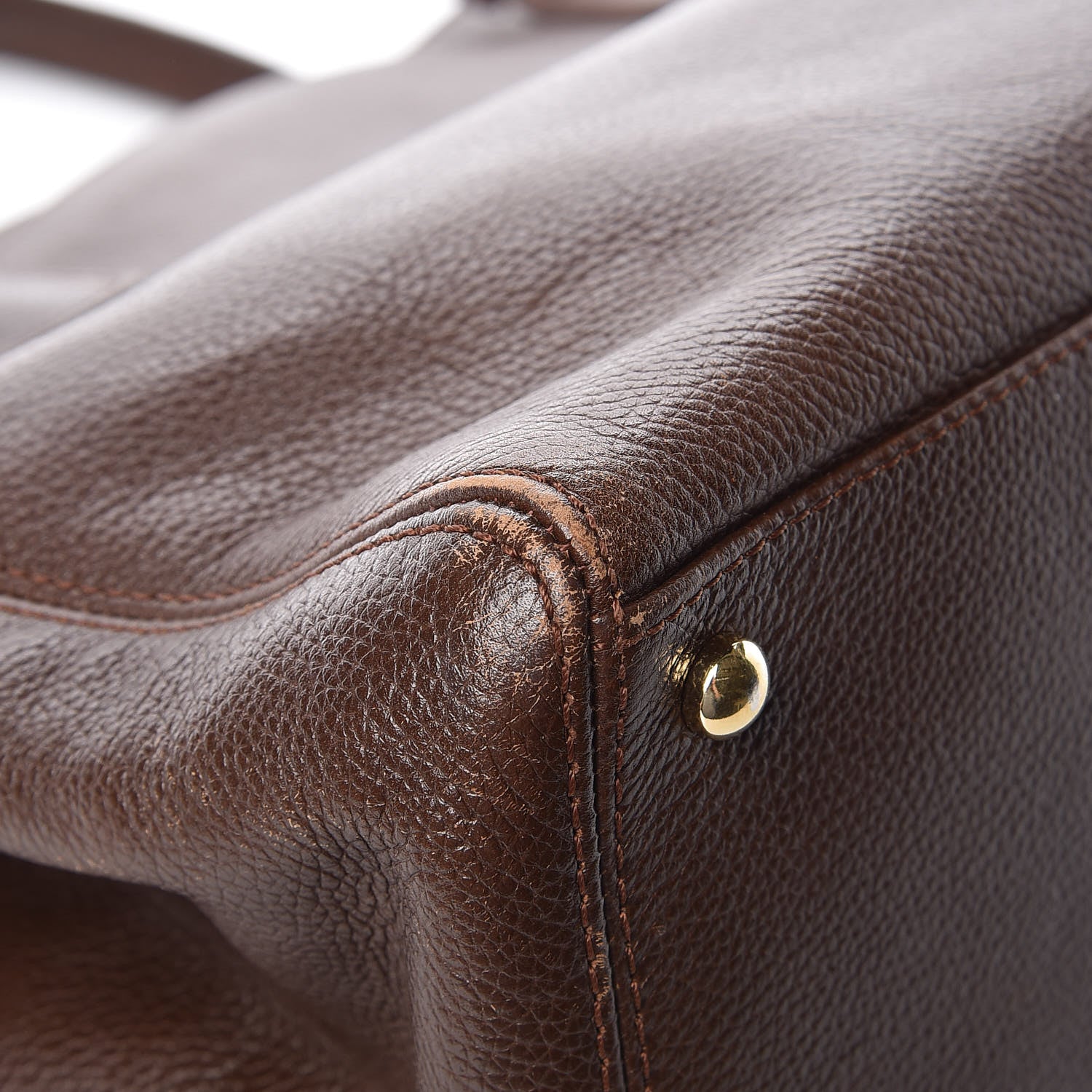 Chanel Calfskin Cerf Executive Shopper Tote Brown 13 of 13