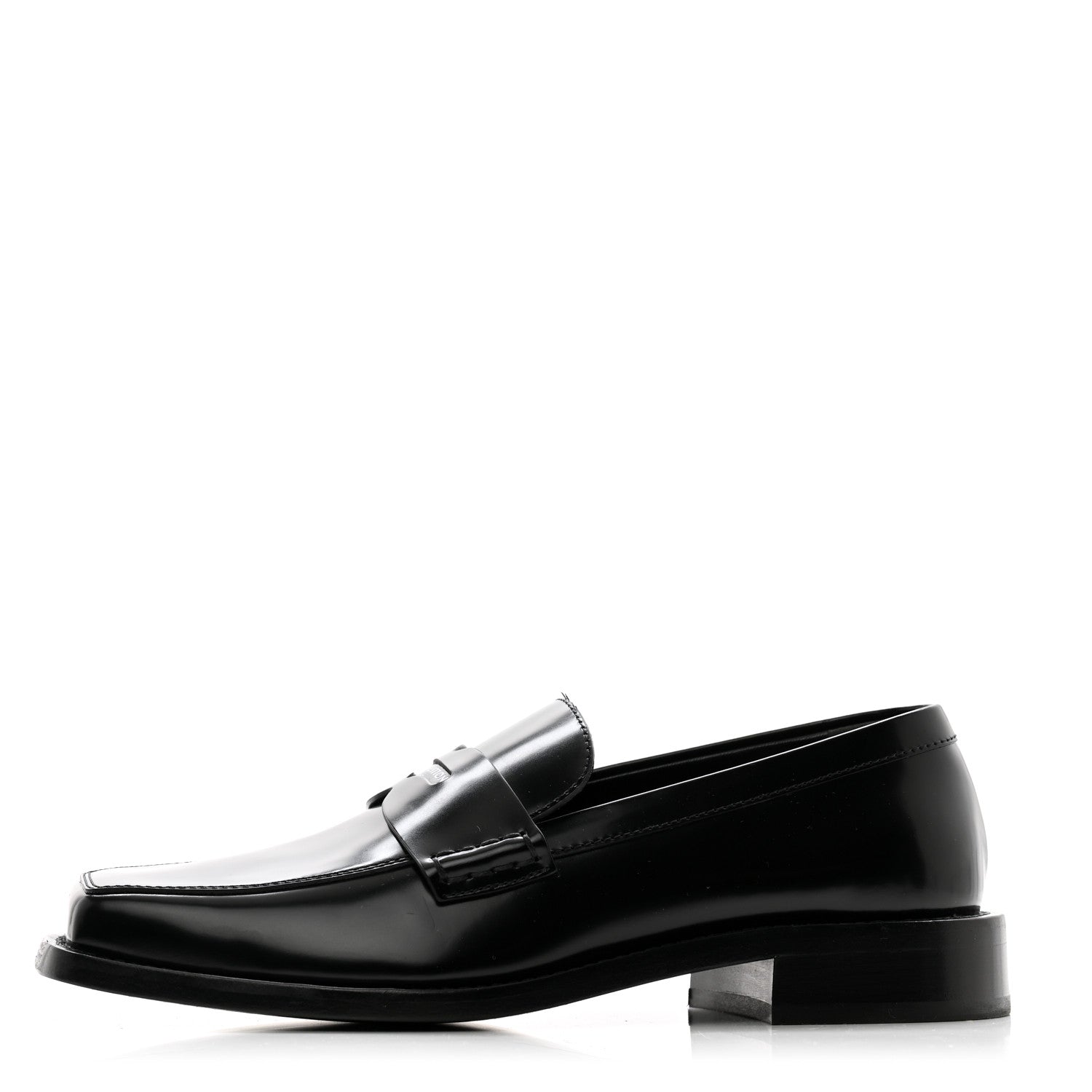 Louis Vuitton Glazed Calfskin Connelly Flat Loafer 37 Black 1 of 11
