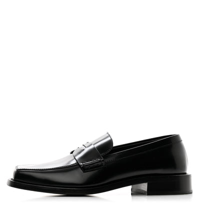 Louis Vuitton Glazed Calfskin Connelly Flat Loafer 37 Black 1 of 11