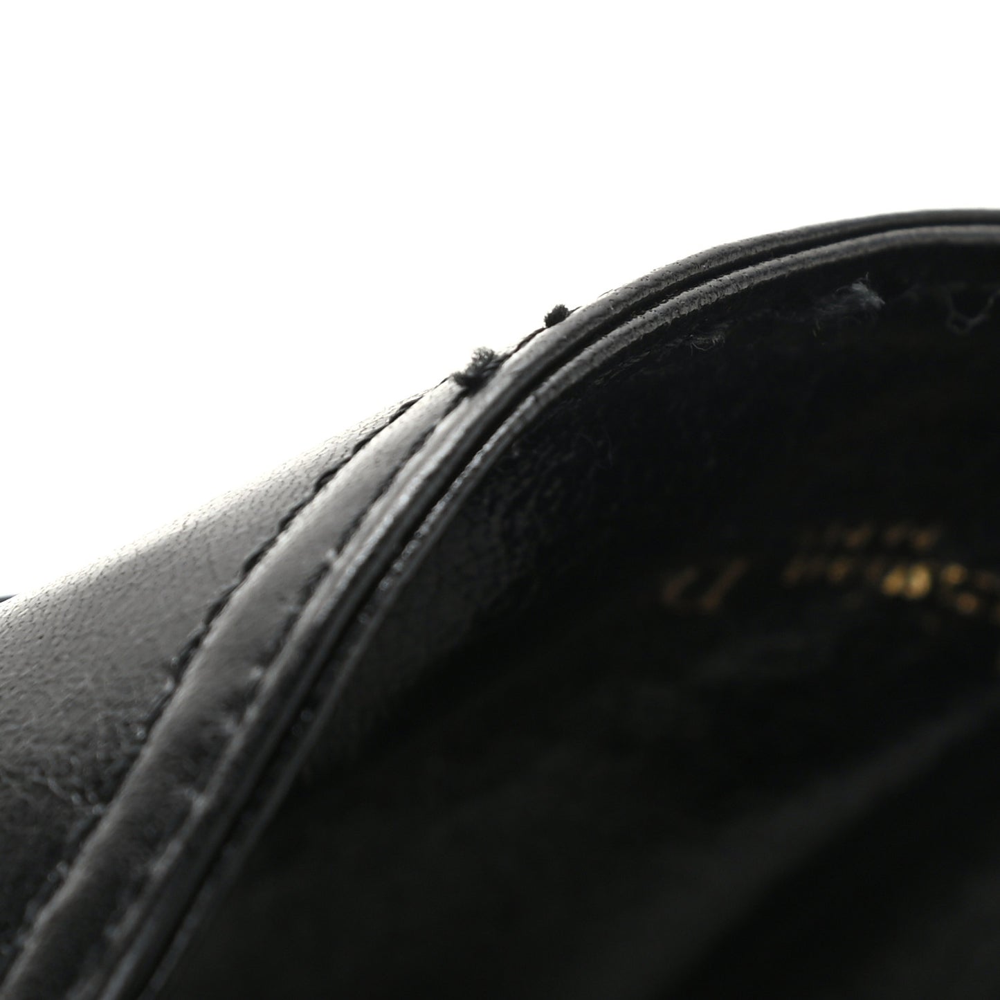 Crinkled Lambskin 135mm Saddle Belt Black