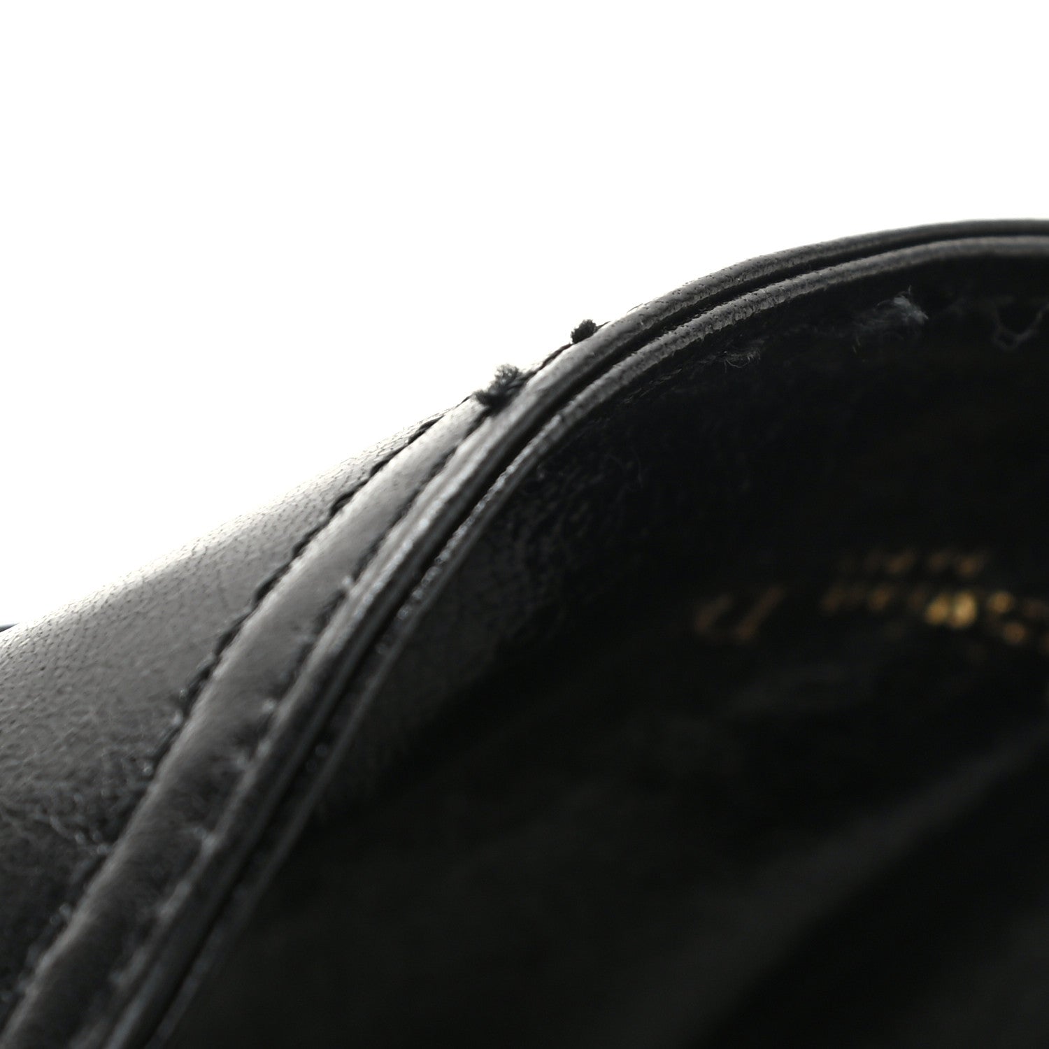 Christian Dior Crinkled Lambskin 135mm Saddle Belt Black 10 of 11