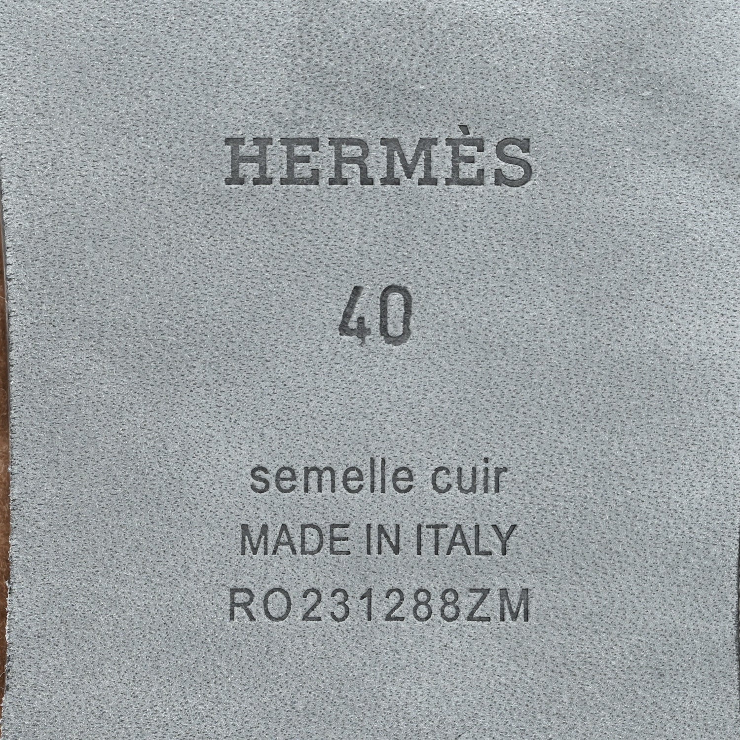 Hermes Woolskin Oran Sandals 40 Etoupe 8 of 8