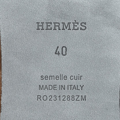 Hermes Woolskin Oran Sandals 40 Etoupe 8 of 8