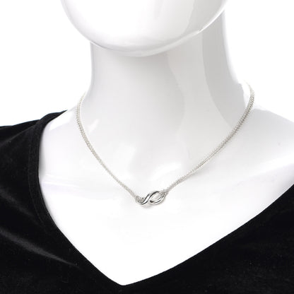 Tiffany Sterling Silver Figure 8 Pendant Necklace 2 of 6