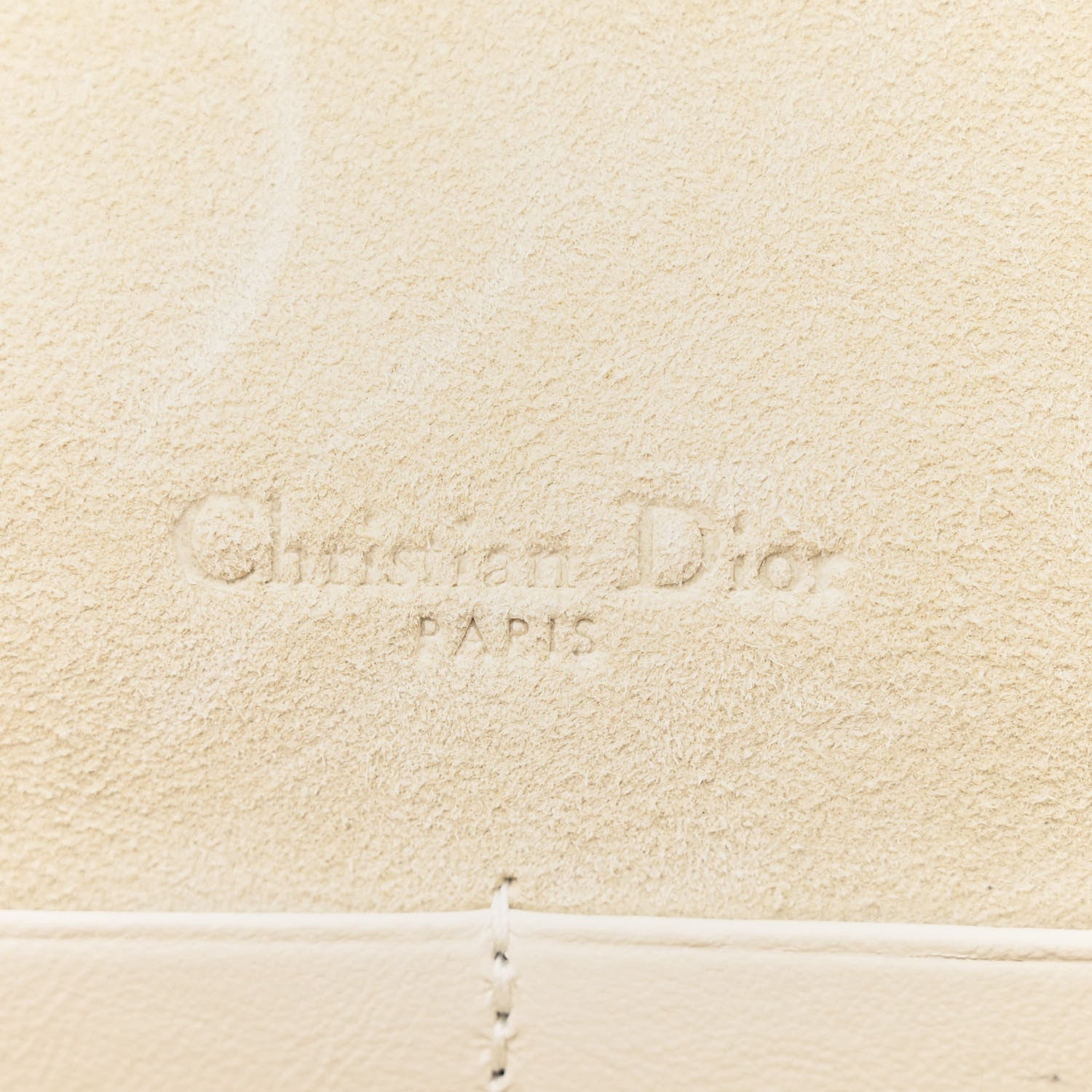 Christian Dior Calfskin Printed Dior In Lights Lady Dior 2-In-1 Pouch Latte Multicolor 6 of 10