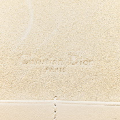 Christian Dior Calfskin Printed Dior In Lights Lady Dior 2-In-1 Pouch Latte Multicolor 6 of 10