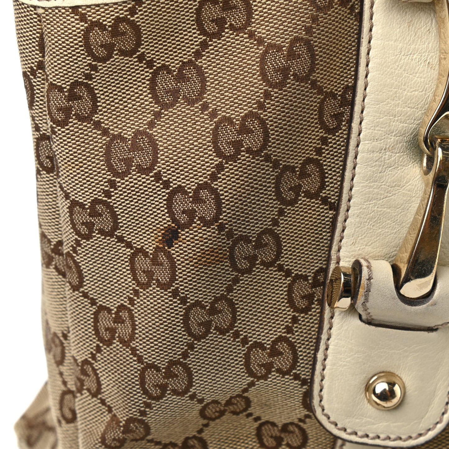 Monogram Small Pelham Shoulder Bag Off White