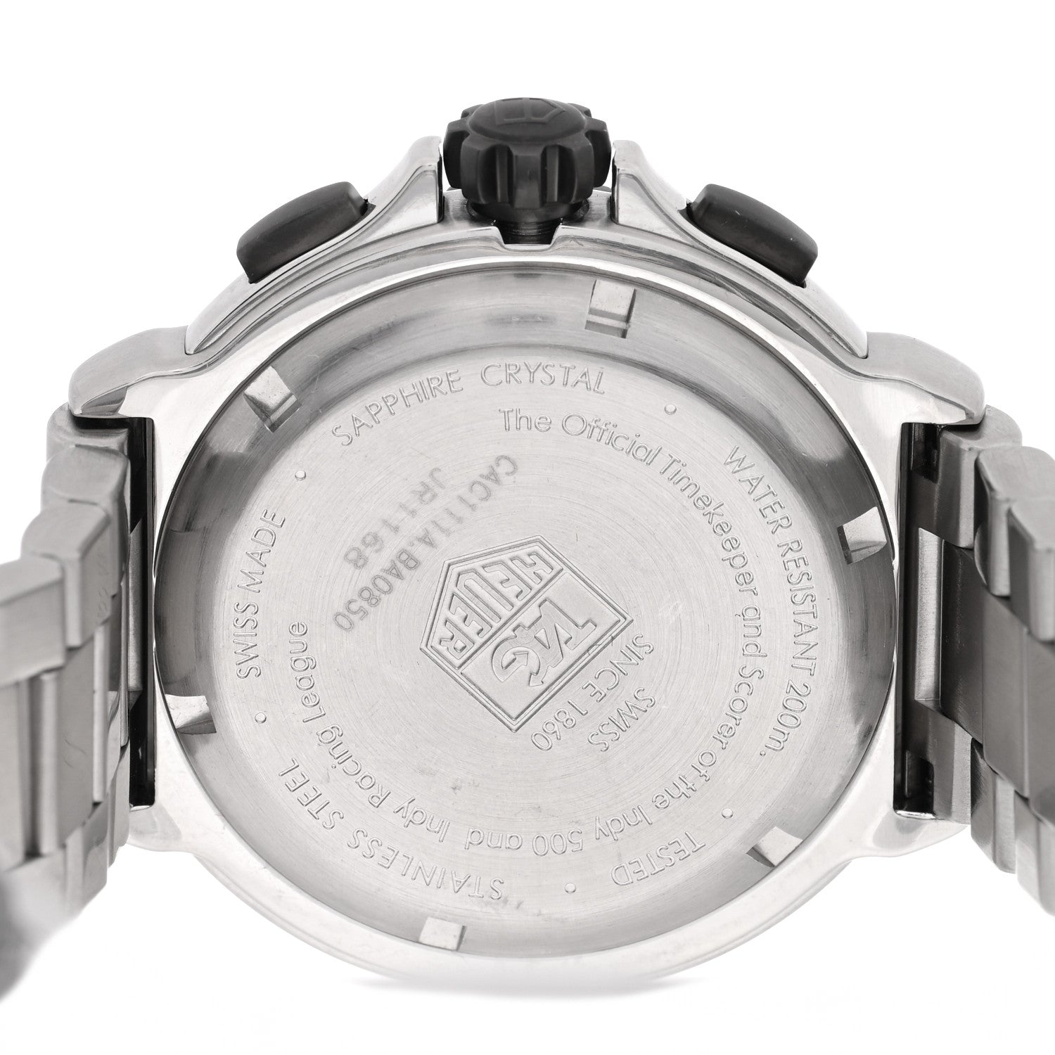 Tag Heuer Stainless Steel 41mm Formula 1 Indy 500 Chronograph Quartz Watch Black CAC111A 4 of 4