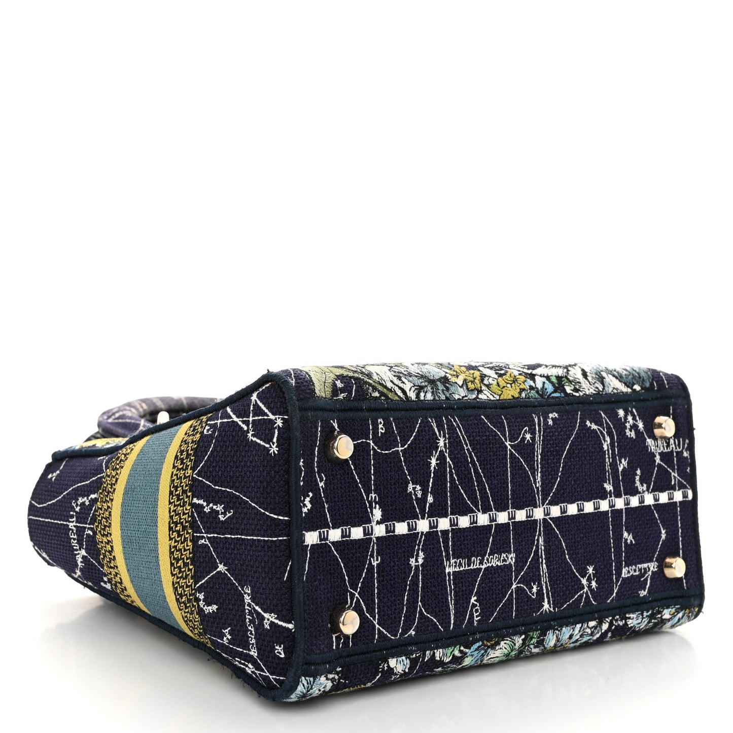 Canvas Embroidered Zodiac Medium Lady D-Lite Blue Multicolor