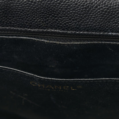 Chanel Caviar Quilted Jumbo Single Flap Black 18 of 18