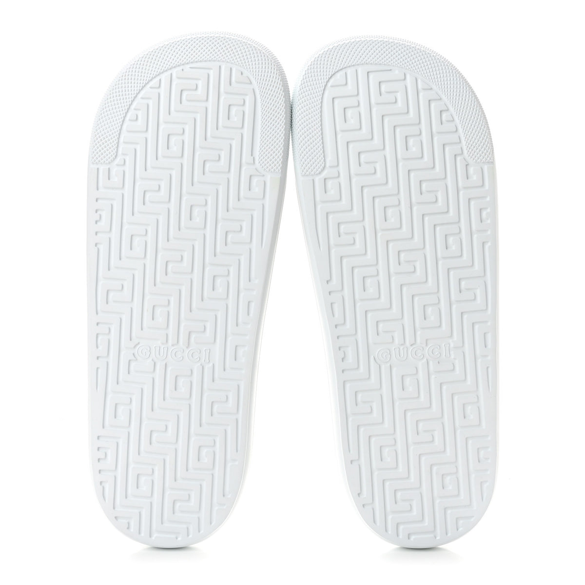 Rubber Web Mens Slide Sandals 12 White Green Red