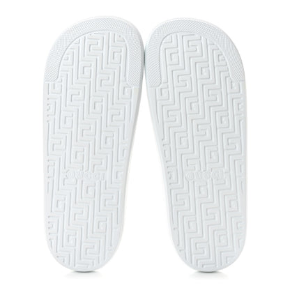 Gucci Rubber Web Mens Slide Sandals 12 White Green Red 6 of 10