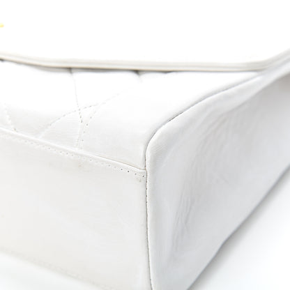 Chanel Lambskin Quilted Medium Single Flap White 11 of 18