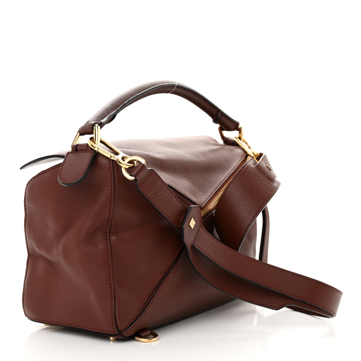 Calfskin Medium Puzzle Bag Prune